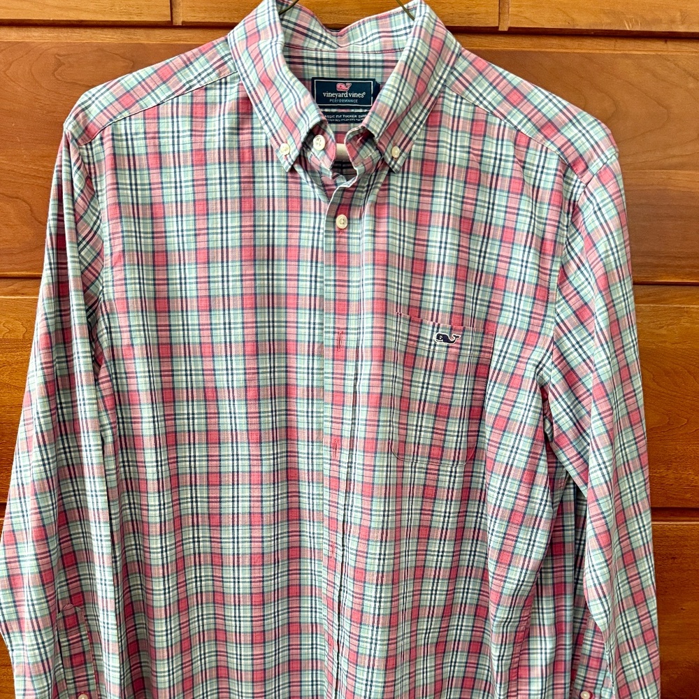 Mens Vineyard Vines L/S button down shirt - size L